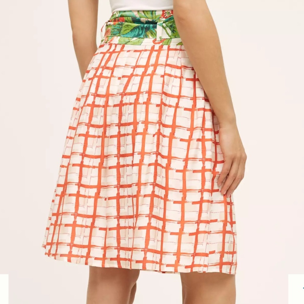 ANTHROPOLOGIE ~ MAEVE ~ RED & WHITE COUNTRY FAIR SKIRT ~ SIZE 6 - Picture 4 of 12